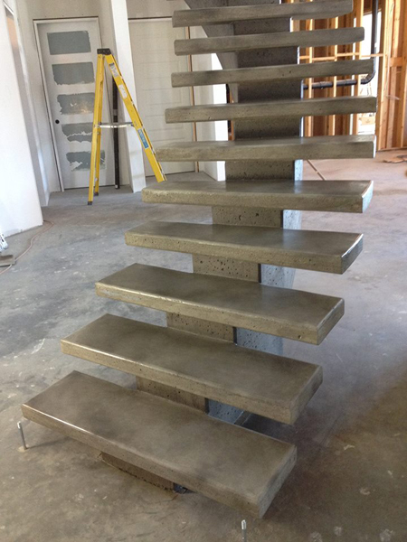 Floating Concrete Stairs